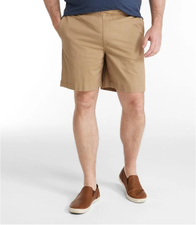 Men''s Lakewashed Stretch Khaki Shorts, Pull-On, 8"" - Image 6