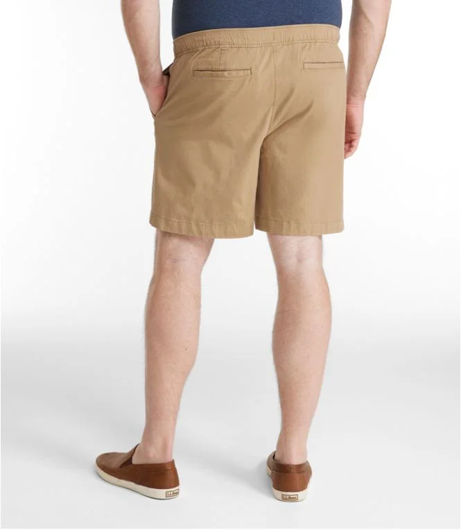 Men''s Lakewashed Stretch Khaki Shorts, Pull-On, 8"" - Image 7