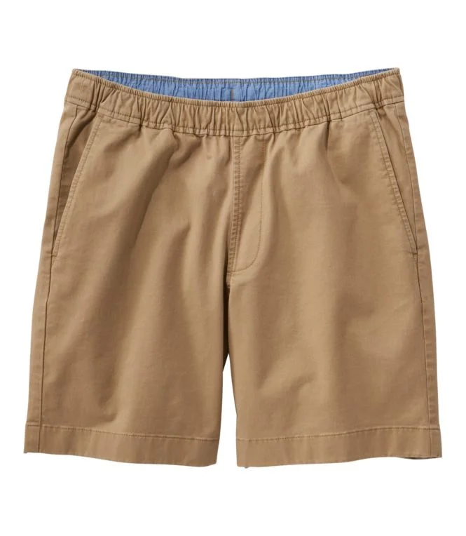 Men''s Lakewashed Stretch Khaki Shorts, Pull-On, 8"" - Image 9