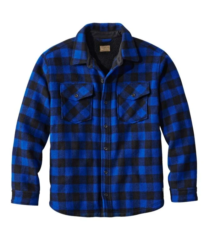 Alternative view of Men''s Maine Guide Sherpa Lined Wool Shirt