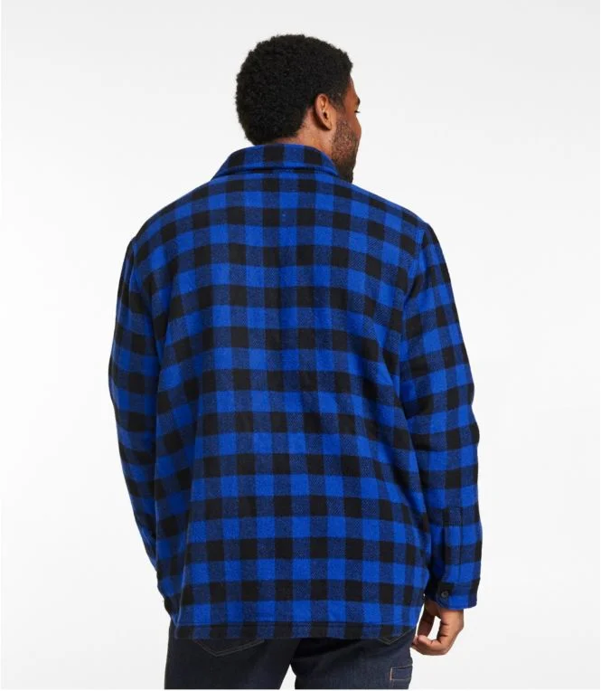 Men''s Maine Guide Sherpa Lined Wool Shirt - Image 6