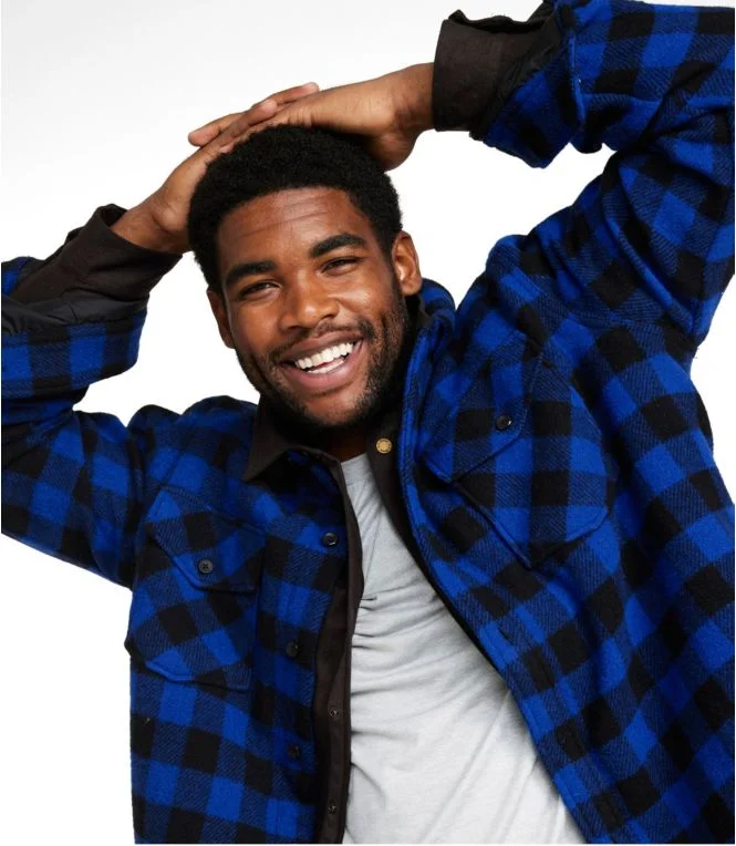 Men''s Maine Guide Sherpa Lined Wool Shirt - Image 7