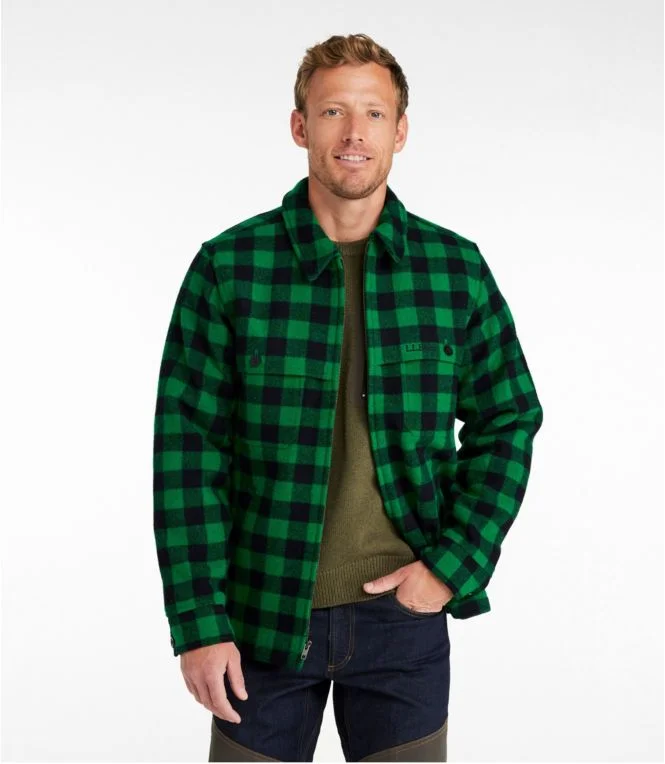 Men''s Maine Guide Zip-Front Jac-Shirt, Plaid - Image 3