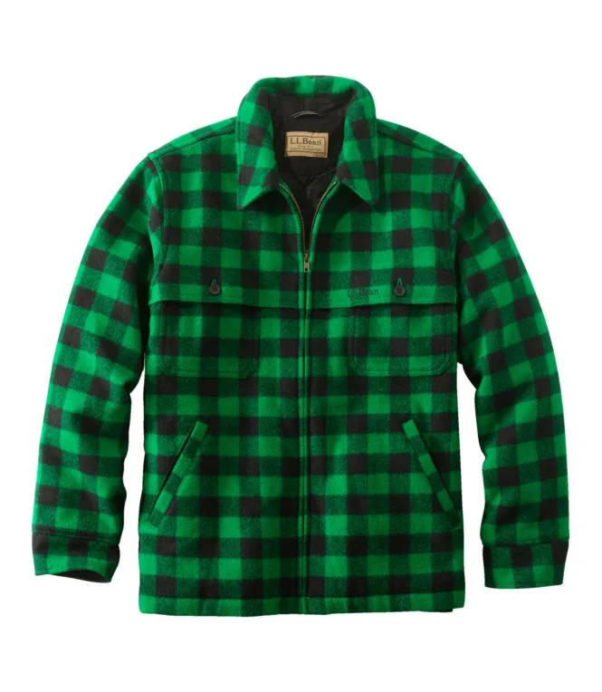 Men''s Maine Guide Zip-Front Jac-Shirt with PrimaLoft, Plaid