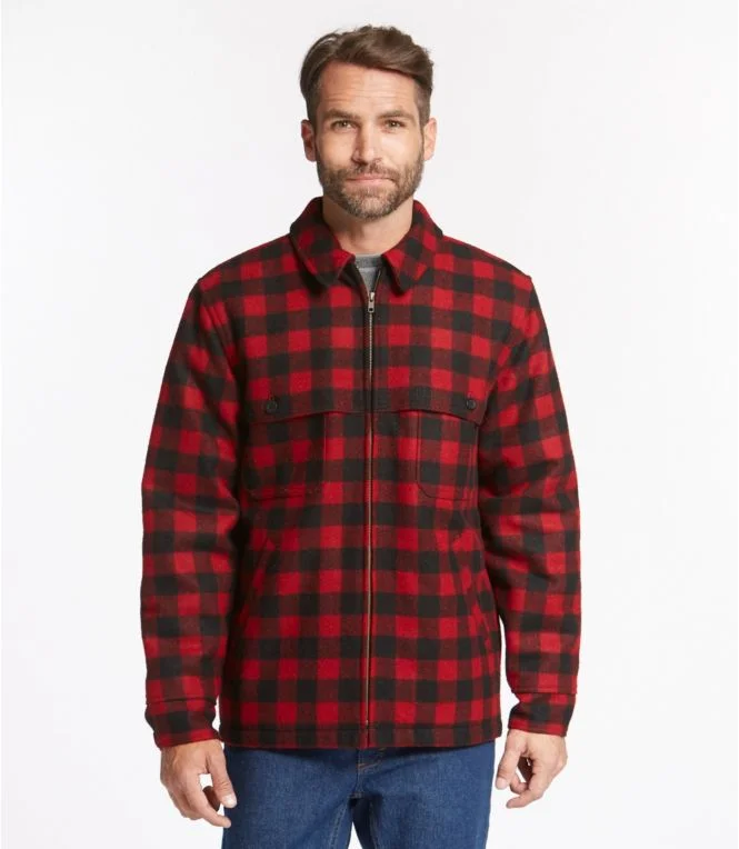 Men''s Maine Guide Zip-Front Jac-Shirt with PrimaLoft, Plaid - Image 3