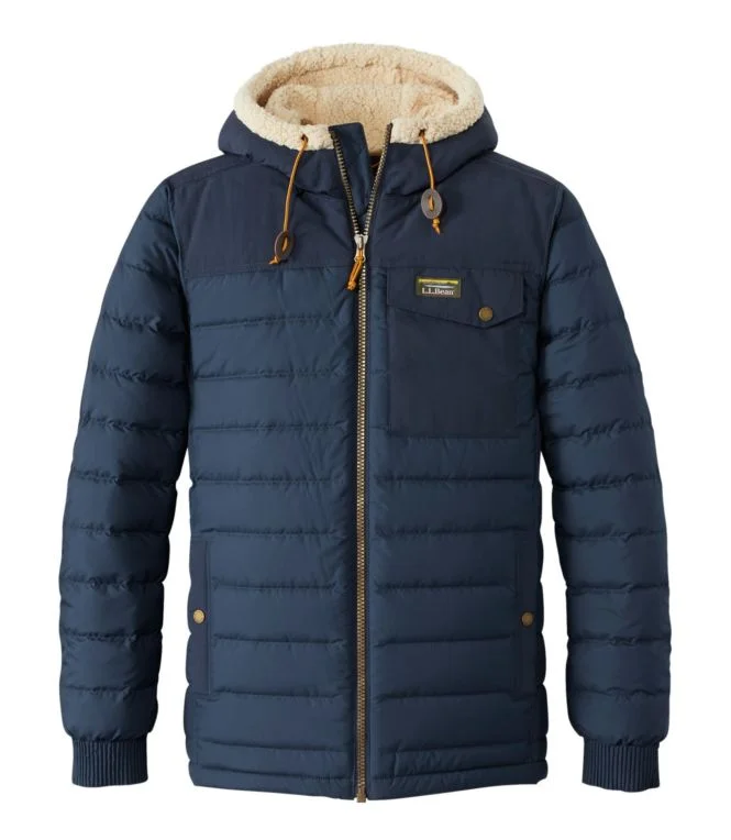 Men''s Mountain Classic Down Hooded Jacket, Sherpa-Lined - Image 13