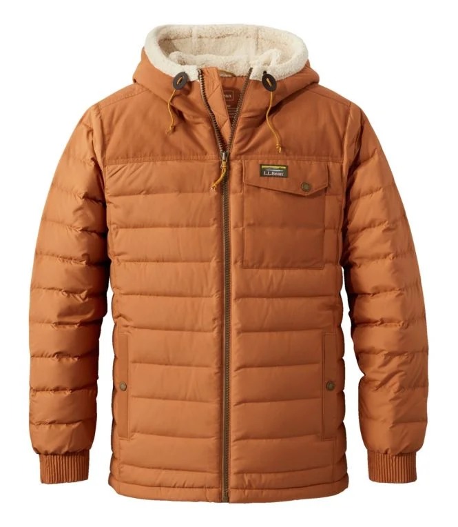 Men''s Mountain Classic Down Hooded Jacket, Sherpa-Lined - Image 14