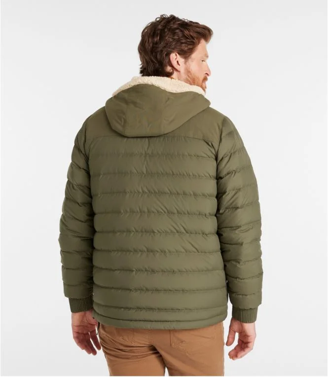 Men''s Mountain Classic Down Hooded Jacket, Sherpa-Lined - Image 4