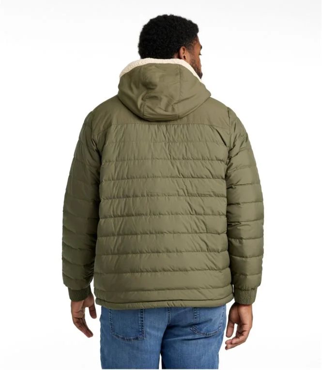 Men''s Mountain Classic Down Hooded Jacket, Sherpa-Lined - Image 7