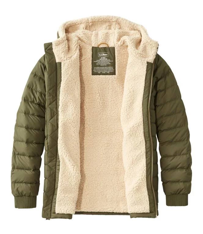 Men''s Mountain Classic Down Hooded Jacket, Sherpa-Lined - Image 9