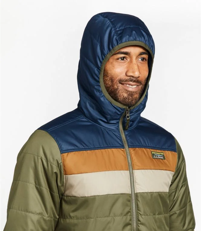 Men''s Mountain Classic Puffer Hooded Jacket, Colorblock - Image 5