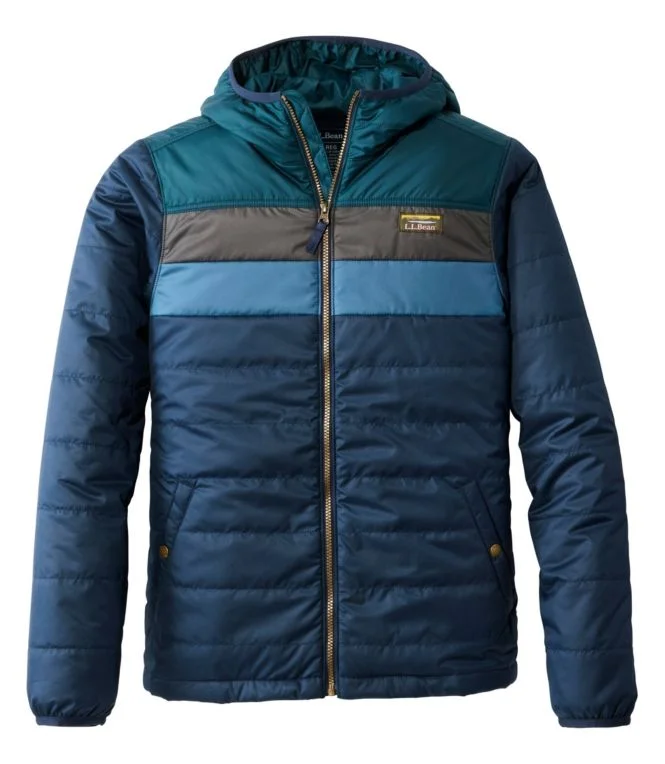 Men''s Mountain Classic Puffer Hooded Jacket, Colorblock - Image 12