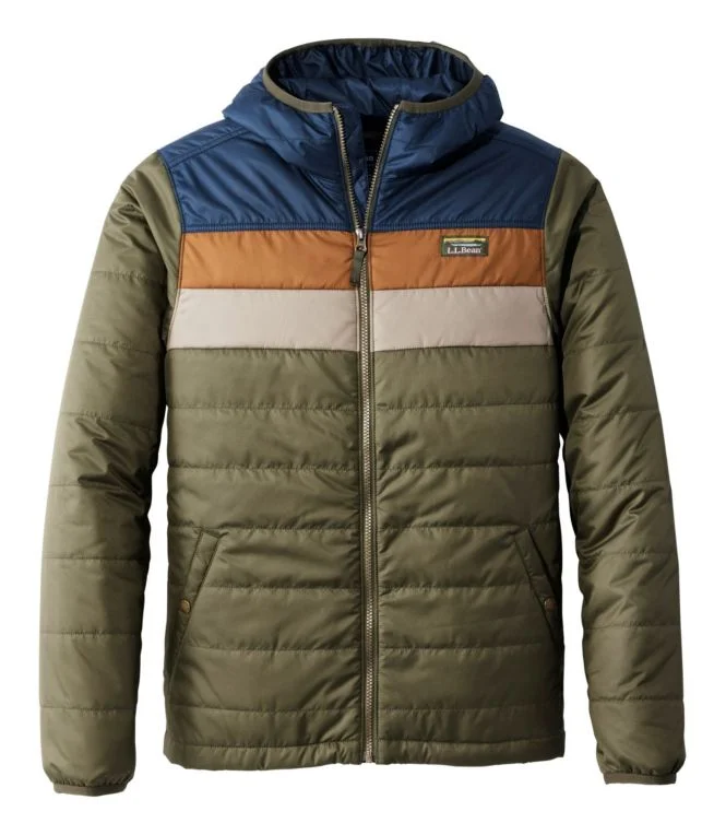Alternative view of Men''s Mountain Classic Puffer Hooded Jacket, Colorblock