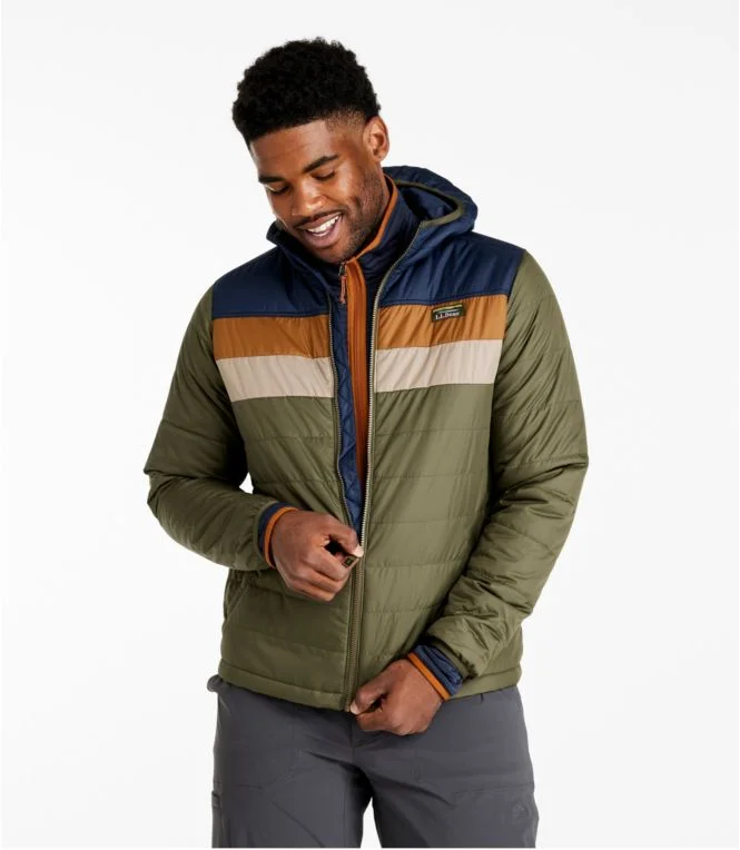 Men''s Mountain Classic Puffer Hooded Jacket, Colorblock - Image 6