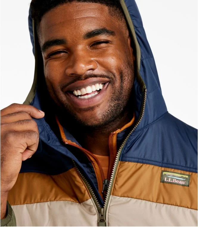 Men''s Mountain Classic Puffer Hooded Jacket, Colorblock - Image 8
