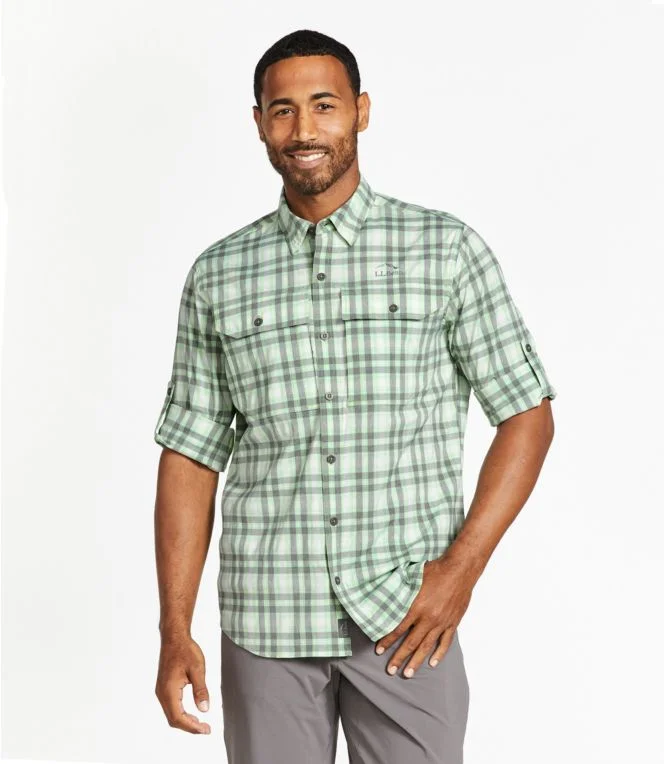 Men''s No Fly Zone Long-Sleeve Shirt, Plaid