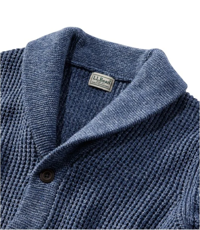 Men''s Organic Cotton Waffle Sweater, Cardigan - Image 7
