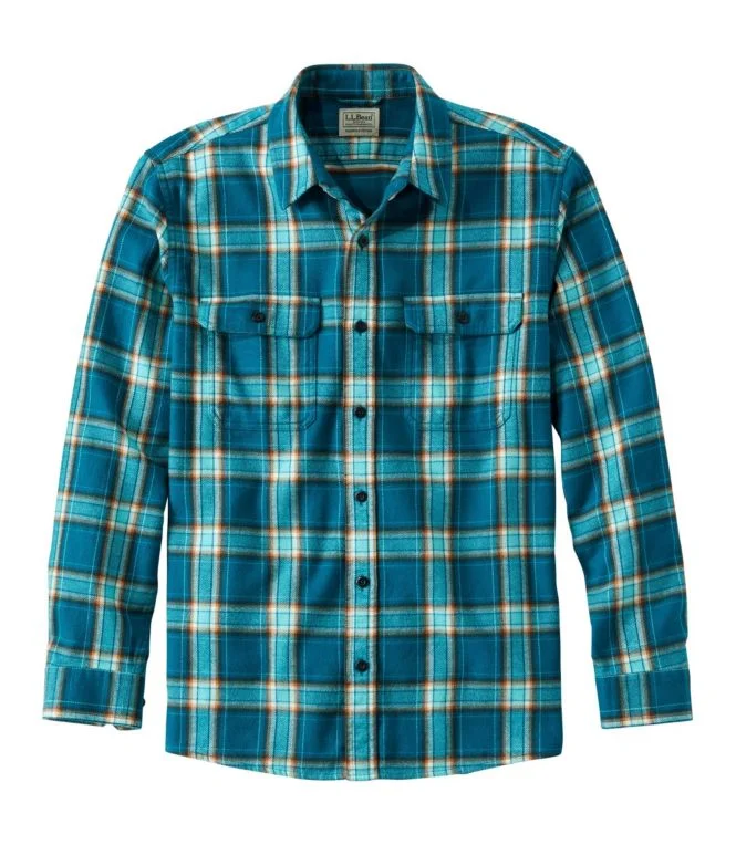 Men''s Organic Flannel Shirt, Slightly Fitted - Image 10