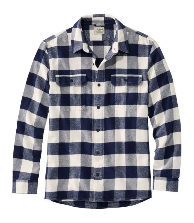 Alternative view of Men''s Organic Flannel Shirt, Slightly Fitted