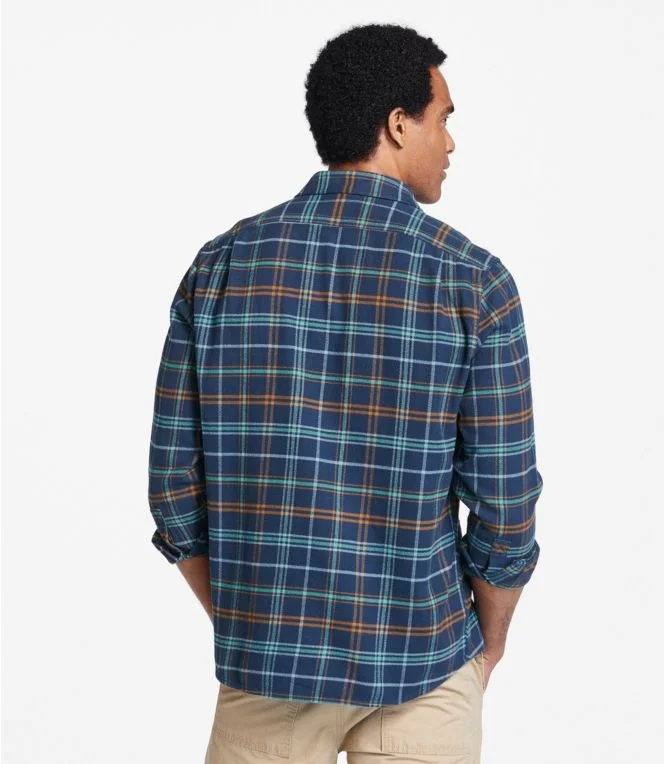 Men''s Organic Flannel Shirt, Slightly Fitted - Image 4