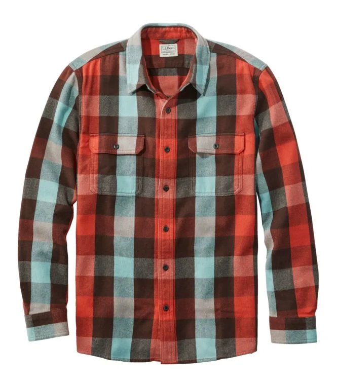 Men''s Organic Flannel Shirt, Slightly Fitted - Image 9