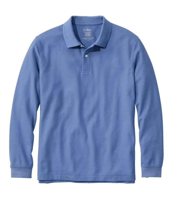 Alternative view of Men''s Premium Double L® Polo, Long-Sleeve Without Pocket