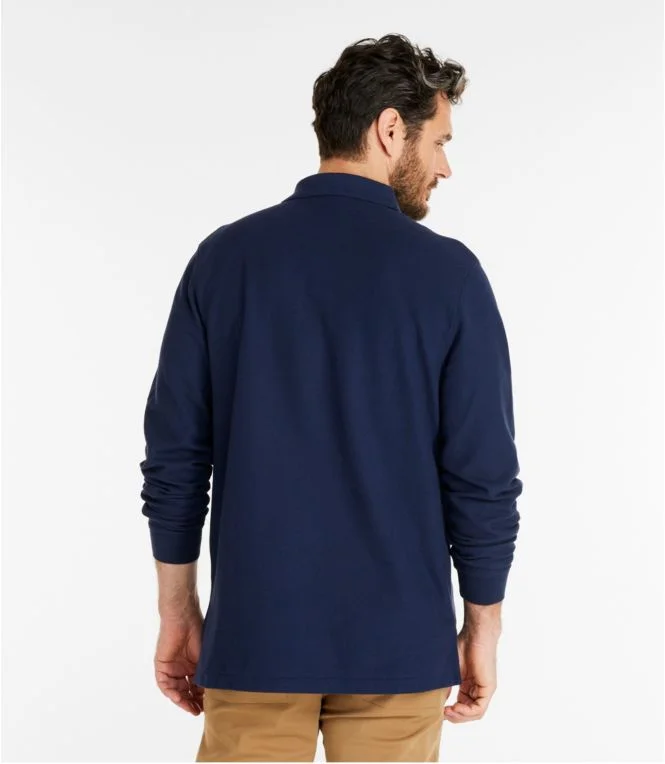 Men''s Premium Double L® Polo, Long-Sleeve Without Pocket - Image 3