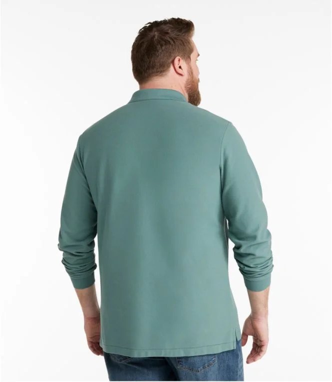 Men''s Premium Double L® Polo, Long-Sleeve Without Pocket - Image 6