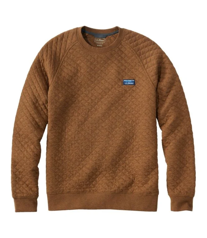 Men''s Quilted Sweatshirt, Crewneck