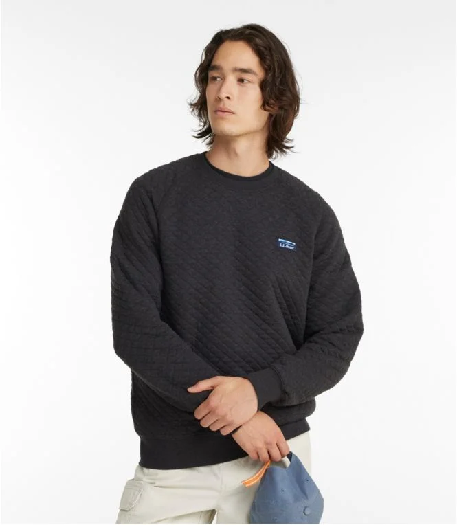 Men''s Quilted Sweatshirt, Crewneck - Image 3