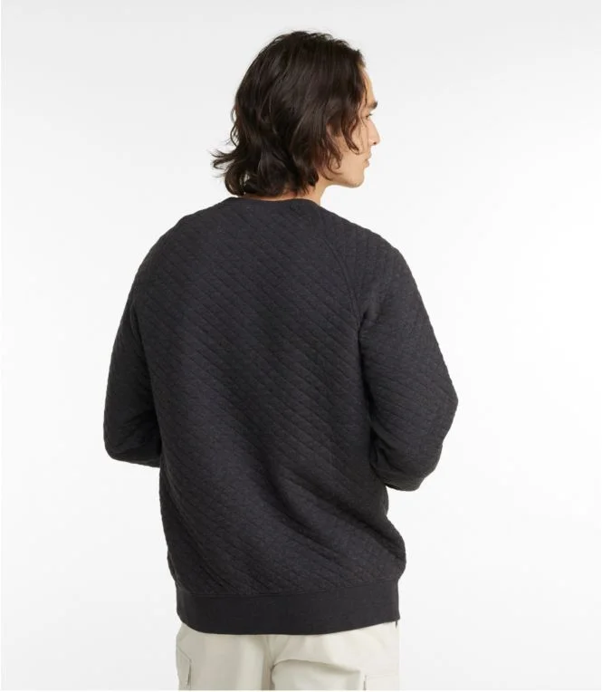 Men''s Quilted Sweatshirt, Crewneck - Image 4