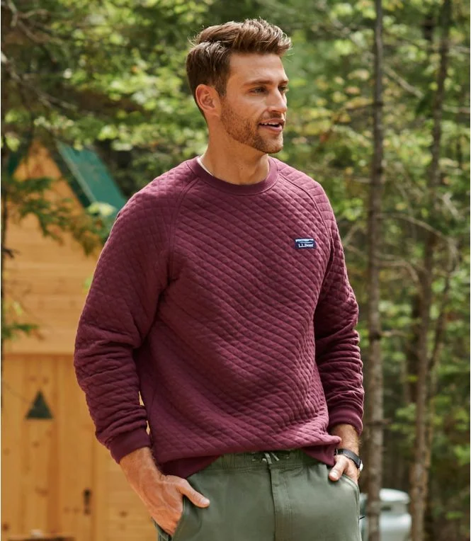 Men''s Quilted Sweatshirt, Crewneck - Image 8