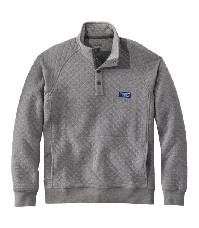 Men''s Quilted Sweatshirt, Mockneck - Image 21