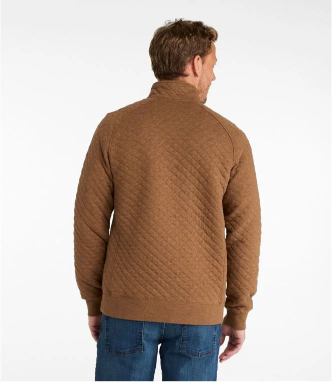 Men''s Quilted Sweatshirt, Mockneck - Image 4