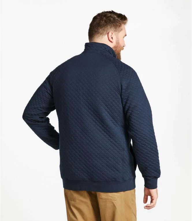 Men''s Quilted Sweatshirt, Mockneck - Image 6