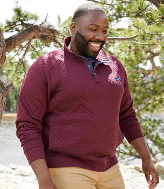 Men''s Quilted Sweatshirt, Mockneck - Image 9