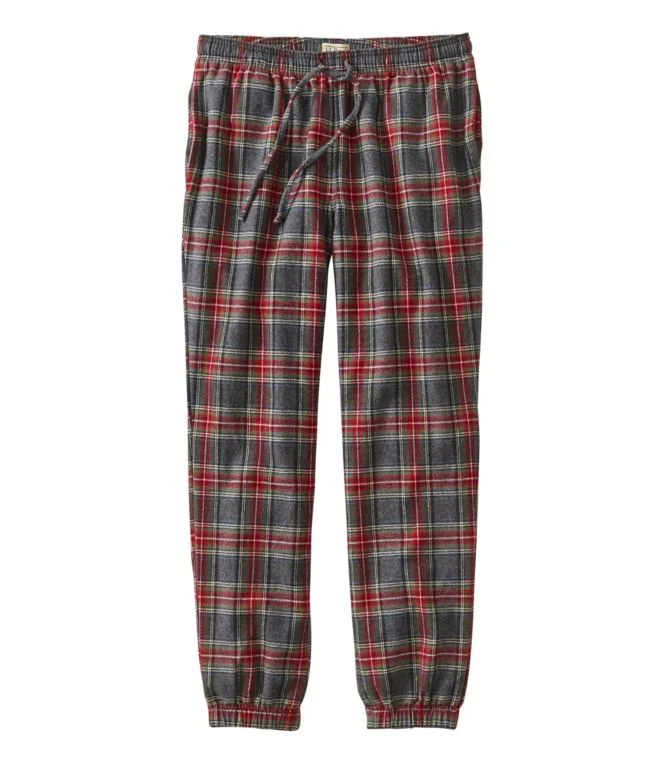 Alternative view of Men''s Scotch Plaid Flannel Jogger Pants