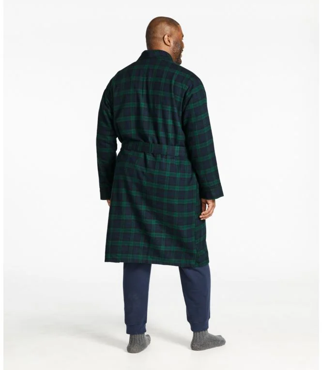 Men''s Scotch Plaid Flannel Robe