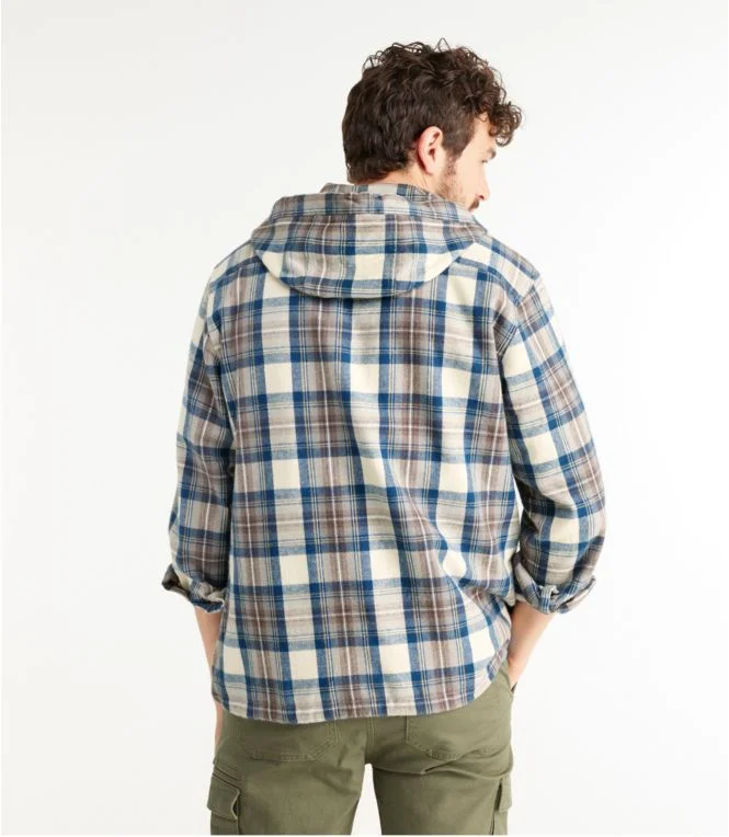 Men''s Scotch Plaid Flannel Shirt, Anorak, Traditional Fit