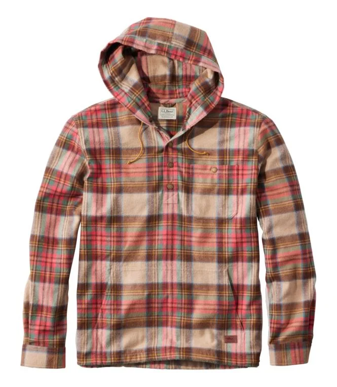 Alternative view of Men''s Scotch Plaid Flannel Shirt, Anorak, Traditional Fit