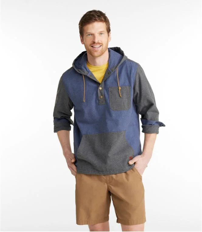 Men''s Scotch Plaid Flannel Shirt, Anorak, Traditional Fit, Colorblock - Image 3