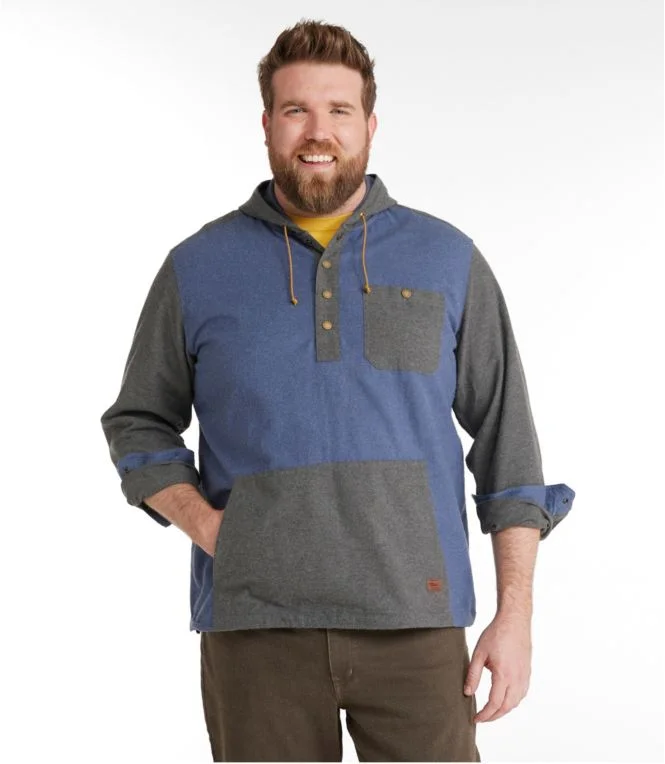 Men''s Scotch Plaid Flannel Shirt, Anorak, Traditional Fit, Colorblock - Image 5