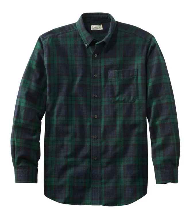 Men''s Scotch Plaid Flannel Shirt, Slightly Fitted - Image 11