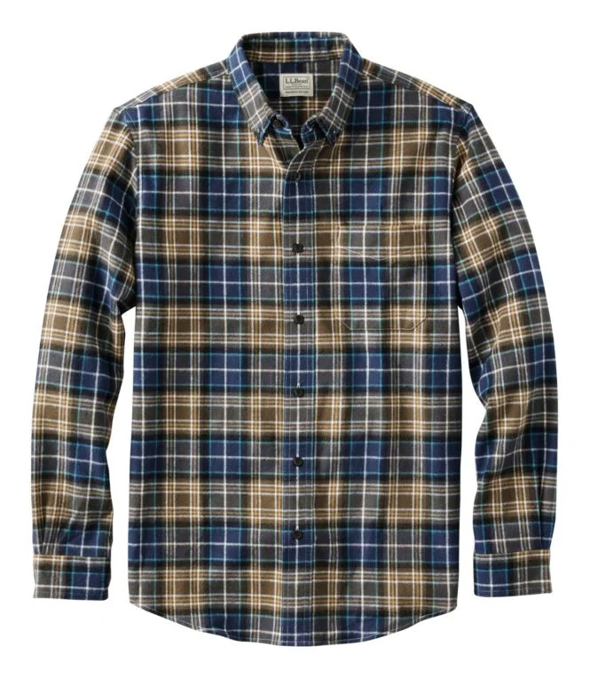 Men''s Scotch Plaid Flannel Shirt, Slightly Fitted - Image 12
