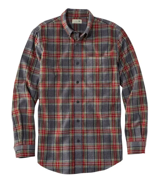 Men''s Scotch Plaid Flannel Shirt, Slightly Fitted - Image 13