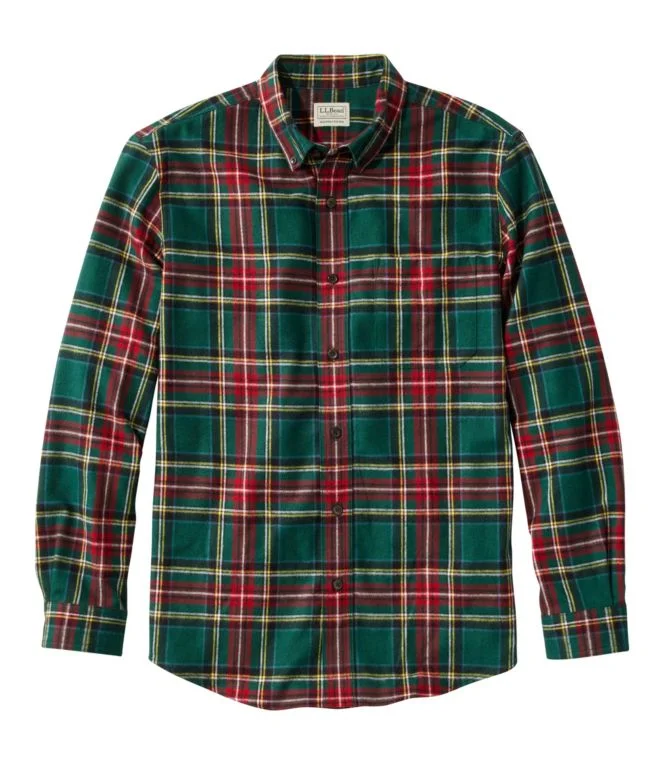 Men''s Scotch Plaid Flannel Shirt, Slightly Fitted - Image 16