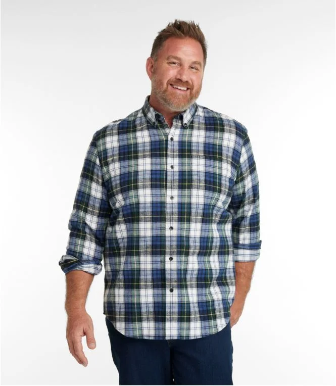 Men''s Scotch Plaid Flannel Shirt, Slightly Fitted - Image 5