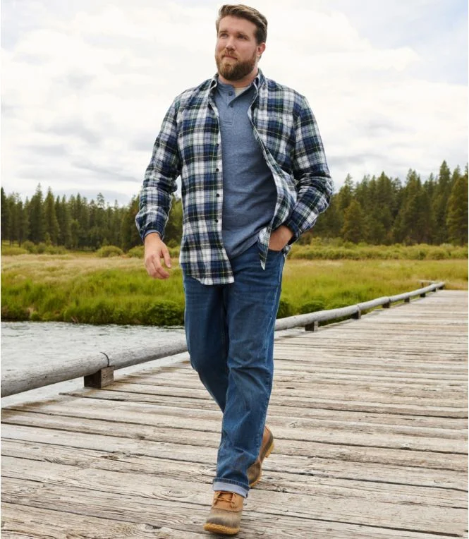 Men''s Scotch Plaid Flannel Shirt, Slightly Fitted - Image 9