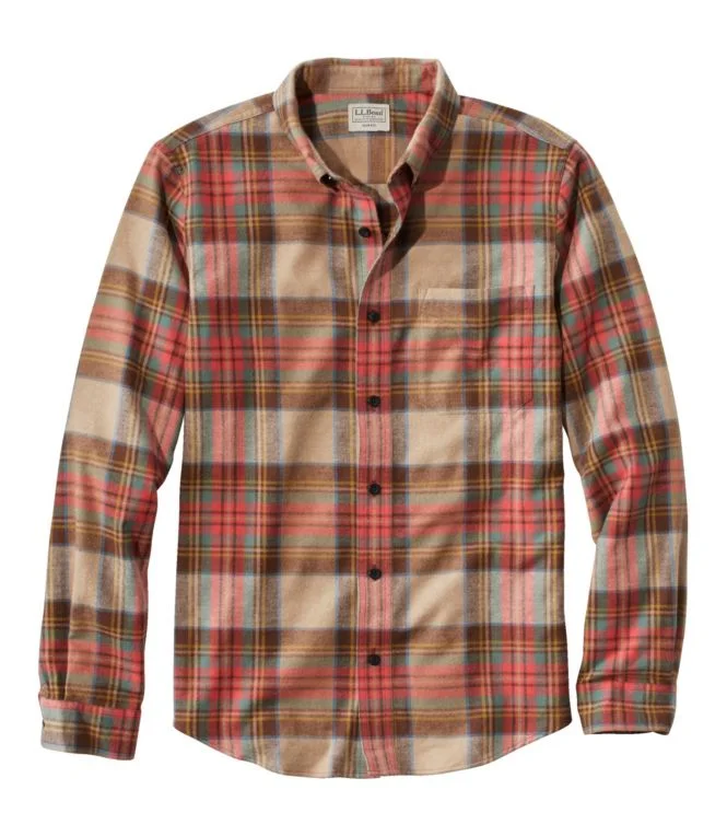Alternative view of Men''s Scotch Plaid Flannel Shirt, Slim Fit
