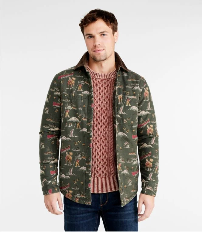 Men''s Signature 1933 Chamois Cloth Shirt, Lined, Pattern - Image 3